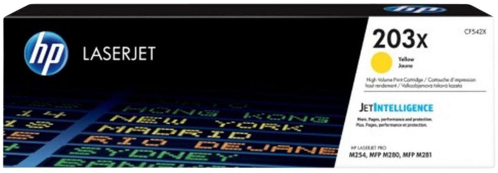 Toner HP Extra Digital Spausdintuvo kasetė HP CF542X, geltona