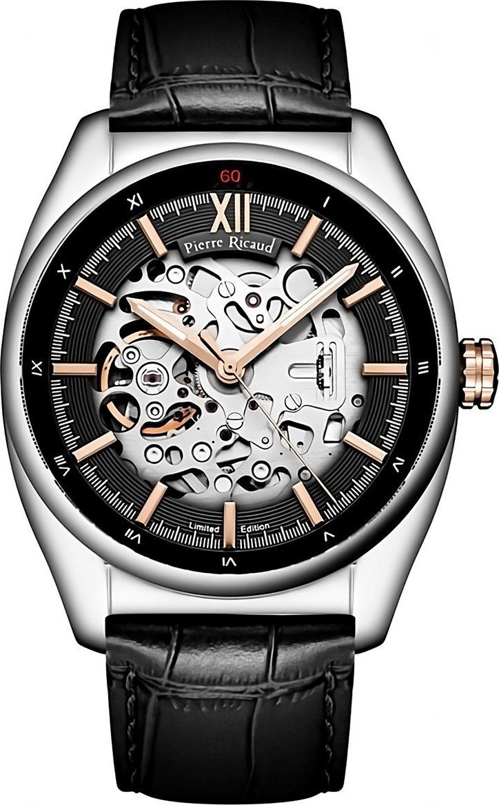 Zegarek Pierre Ricaud Zegarek męski Pierre Ricaud P2003.R2R6AS czarny