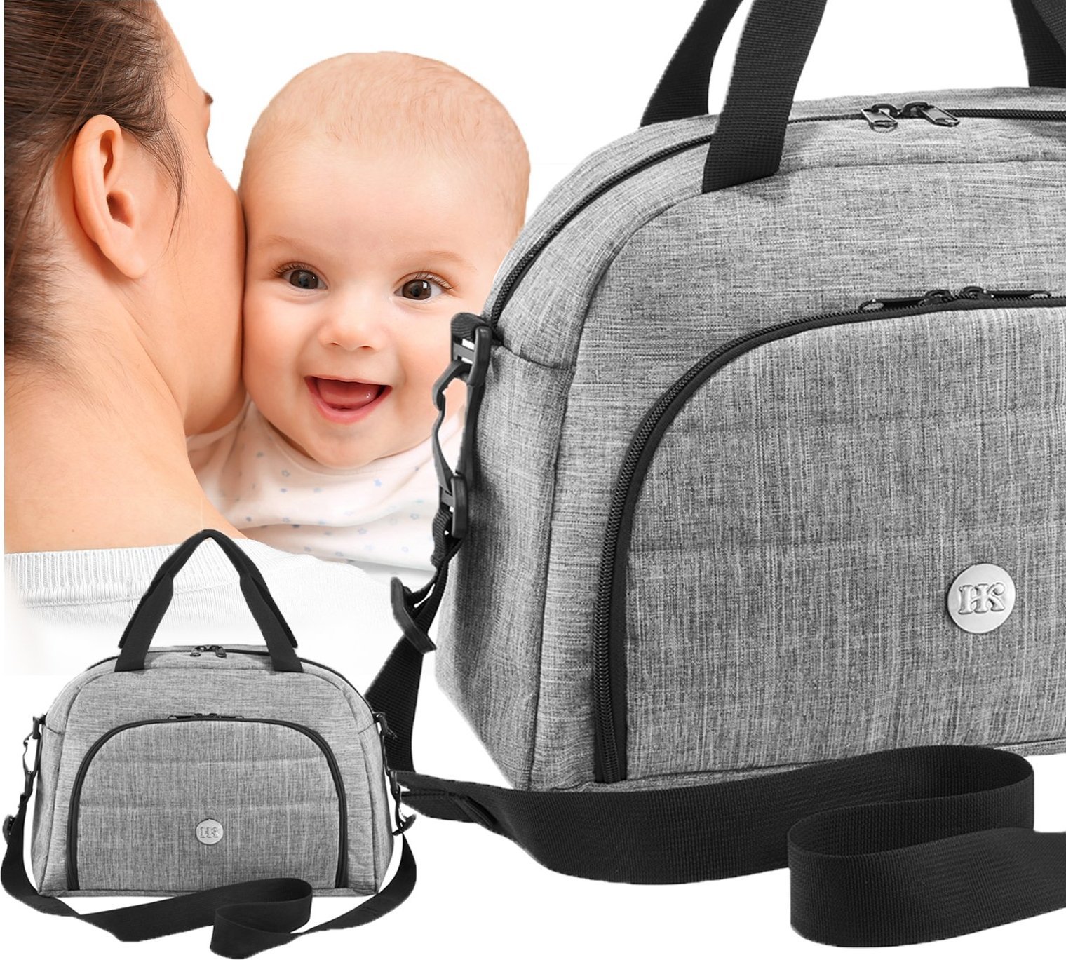 Hilanke Torba do wózka dziecięcego organizer duża dla mamy taty uniwersalna