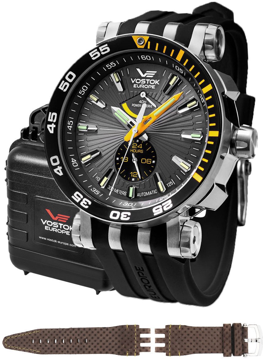 Zegarek męski Vostok Europe YN84-575A539S brązowy