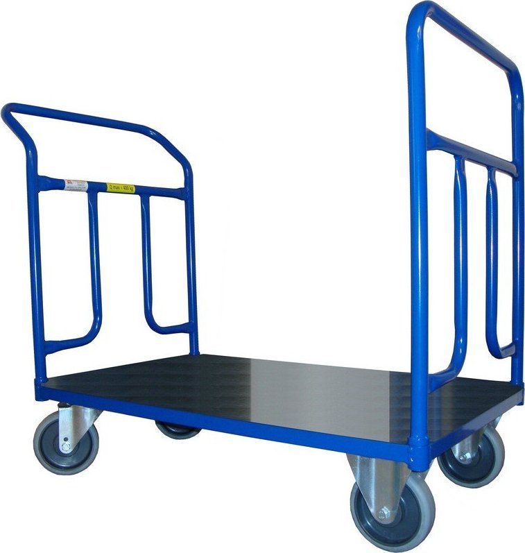 WiZ Wózek platformowy dwuburtowy. Wym. 1000x600mm (Ładowność: 300kg)