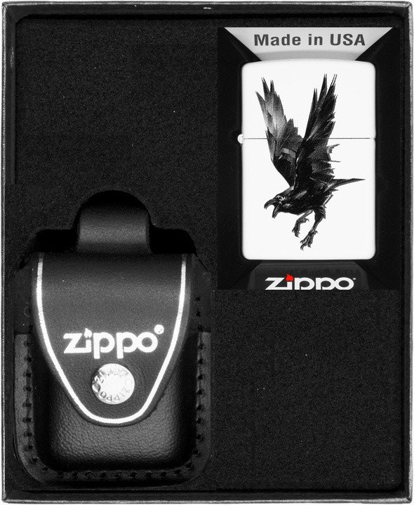 Zestaw ZIPPO Zapalniczka RAVEN DESIGN Prezentowy No3