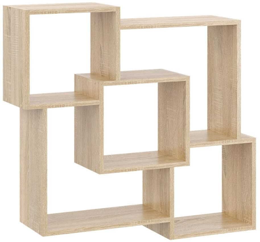 KROKUS Półka wisząca dekoracyjny Hanna, 98x18x90 cm, dąb sonoma, mat