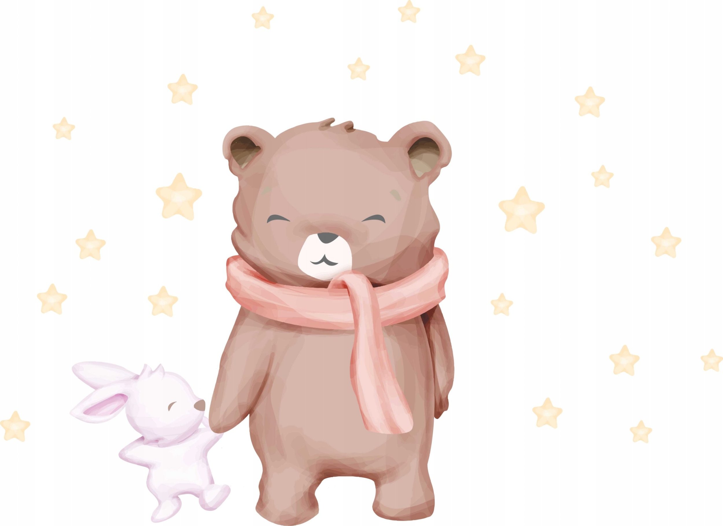 naSciane Naklejki ścienne dla dzieci królik miś gwiazdka M