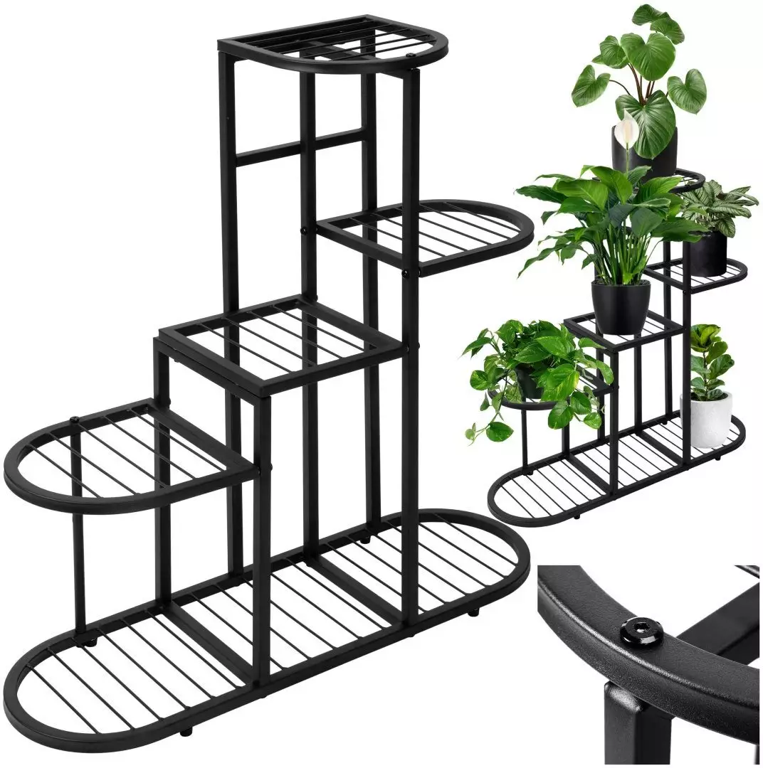 Kwietnik loftowy metalowy STIGAN czarny