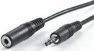 Kabel Roline Jack 3.5mm - Jack 3.5mm 5m czarny (JAB-758371)