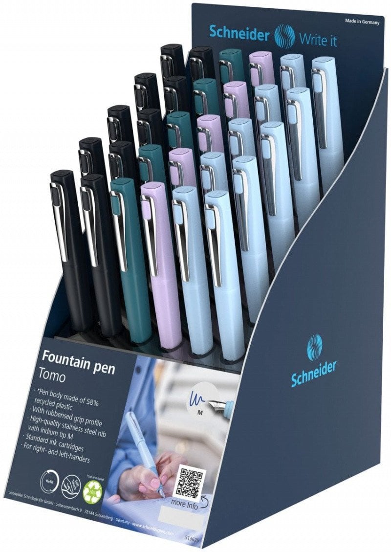 Display piór wiecznych SCHNEIDER Tomo, M, 30 szt., mix kolorów