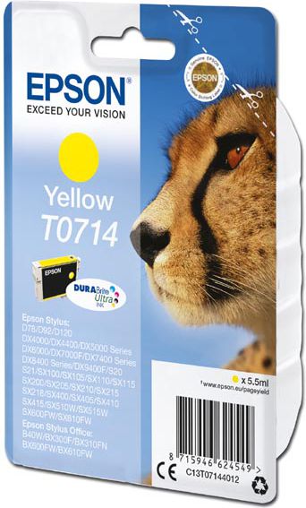 Tusz Epson oryginalny tusz, yellow (C13T07144012)