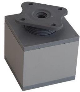 ADJUSTABLE LEG 60X60X6080 MM GREY