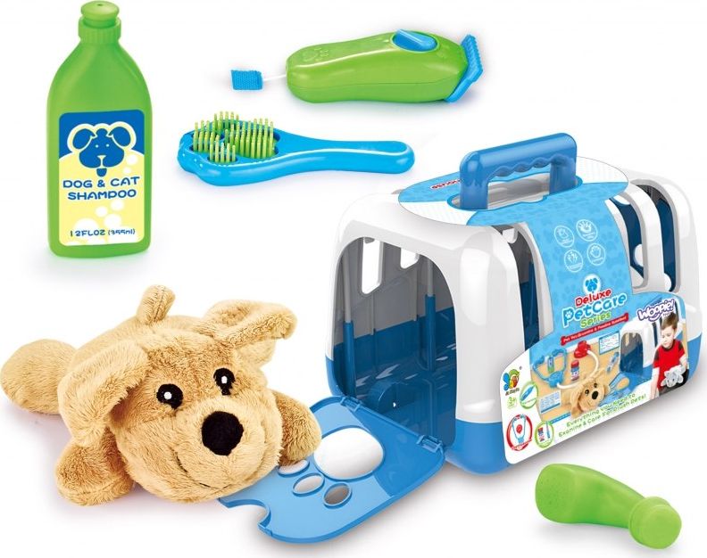 Woopie Zestaw Małego Weterynarza Piesek Transporter 6 el.