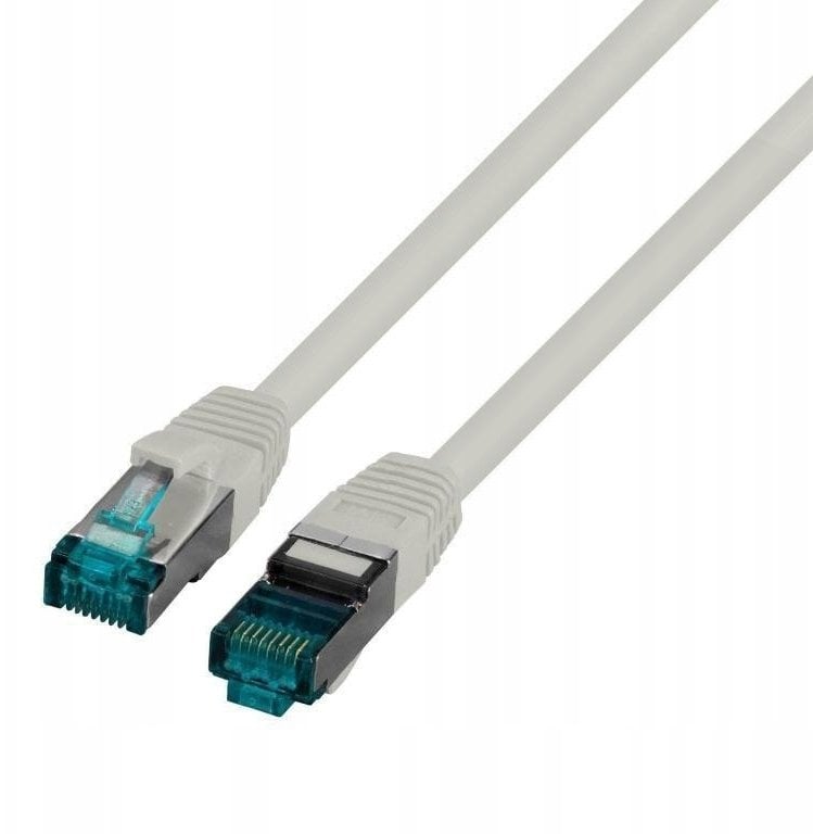 Kabel krosowy patchcord securityNET S/FTP kat.6A szary 3m LSZH PC-6ASFTPLSZH-GY3