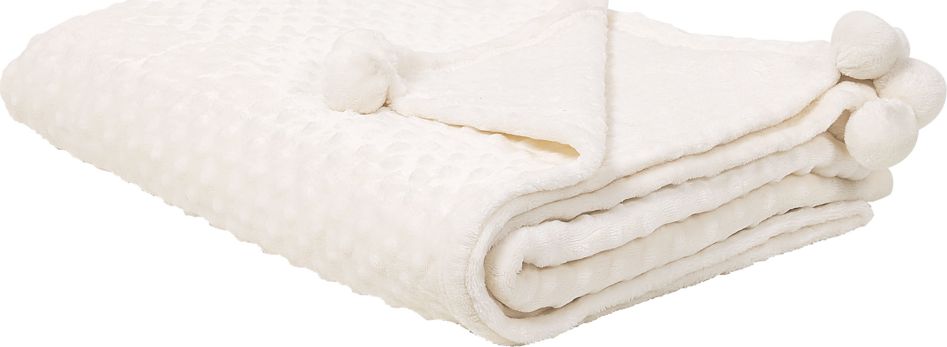 Beliani Koc 150 x 200 cm kremowy SAMUR