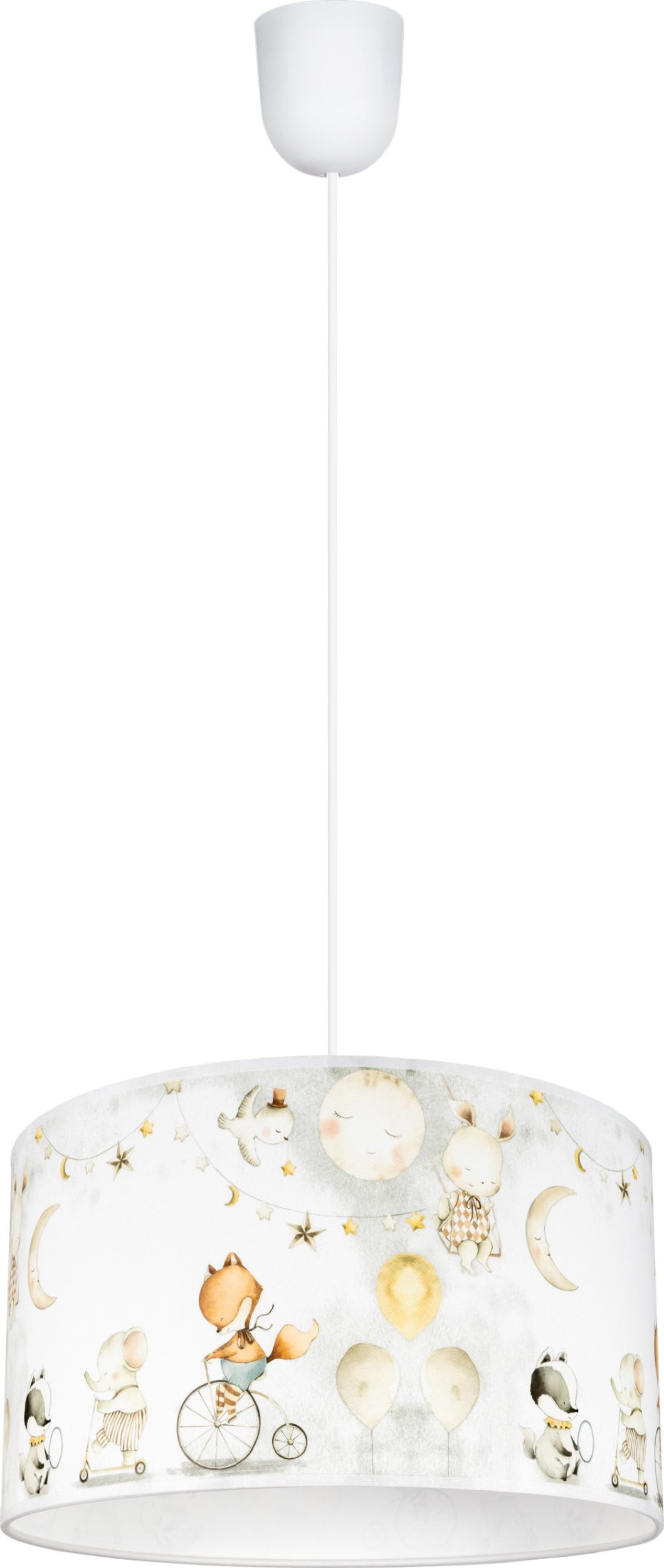 BELIS Lampa sufitowa wisząca dziecięca CYRK 2 CIRCUS 2 biała 1 x E27 0912