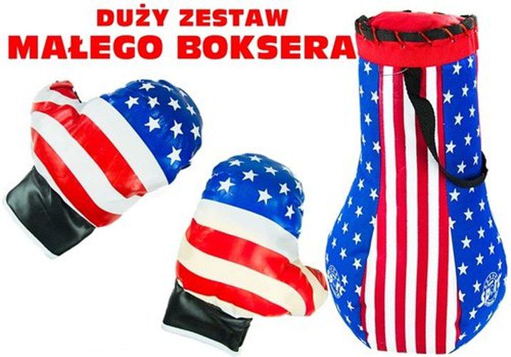 Lean Sport Zestaw dla małego boksera - worek + rękawice (1818910558295)