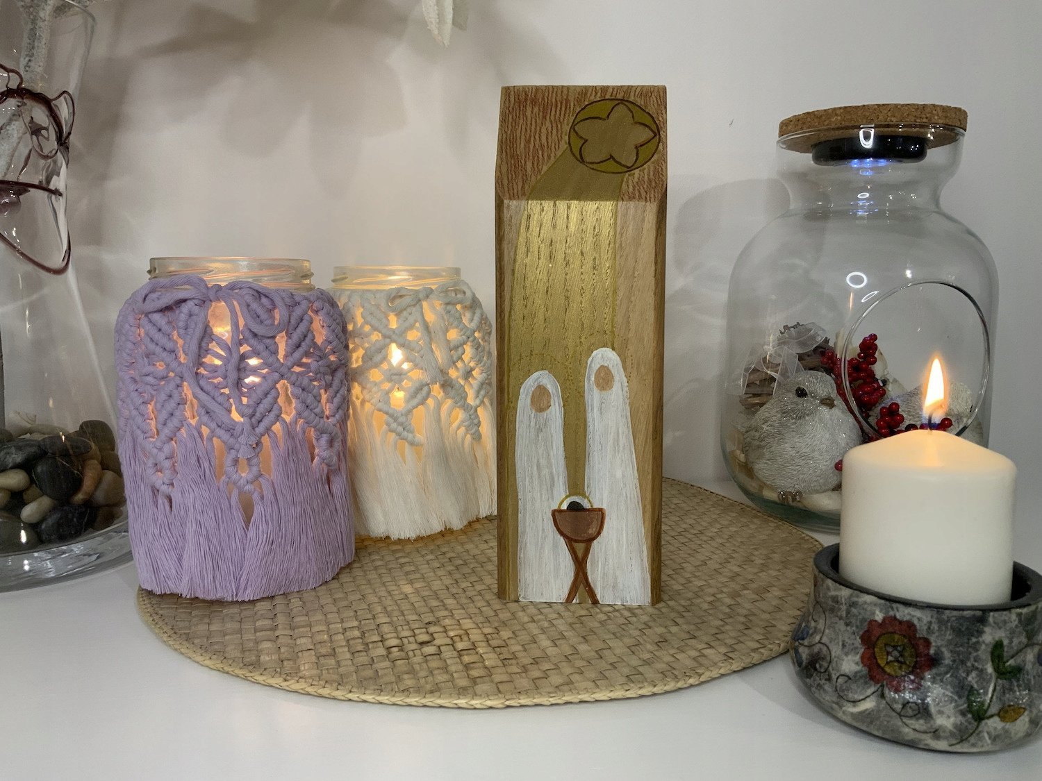 Dekoracja świąteczna szopka