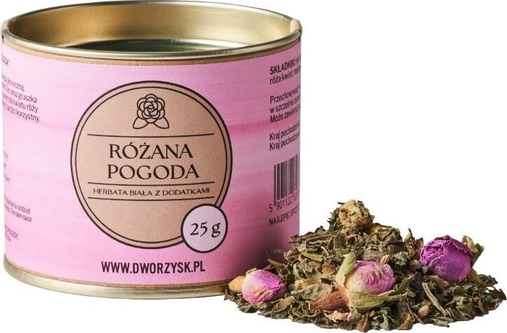 Dworzysk Herbata biała sypana Różana Pogoda 25g