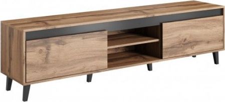 Cama Meble Szafka RTV NORD II 170cm dąb wotan/antracyt