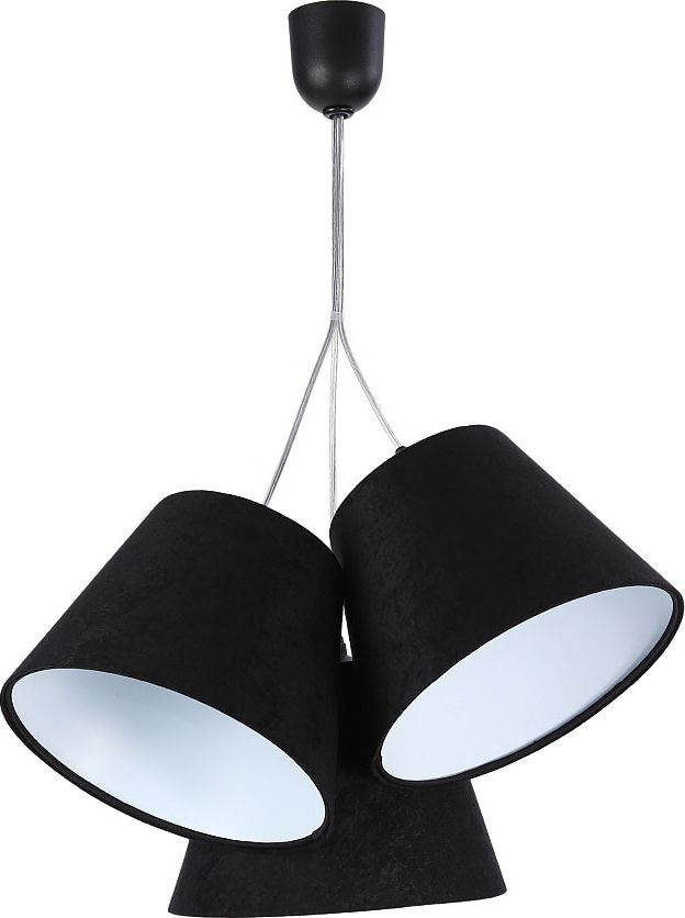 Lampa wisząca Lumes Czarno-biała potrójna lampa wisząca dzwonki - EXX69-Novida