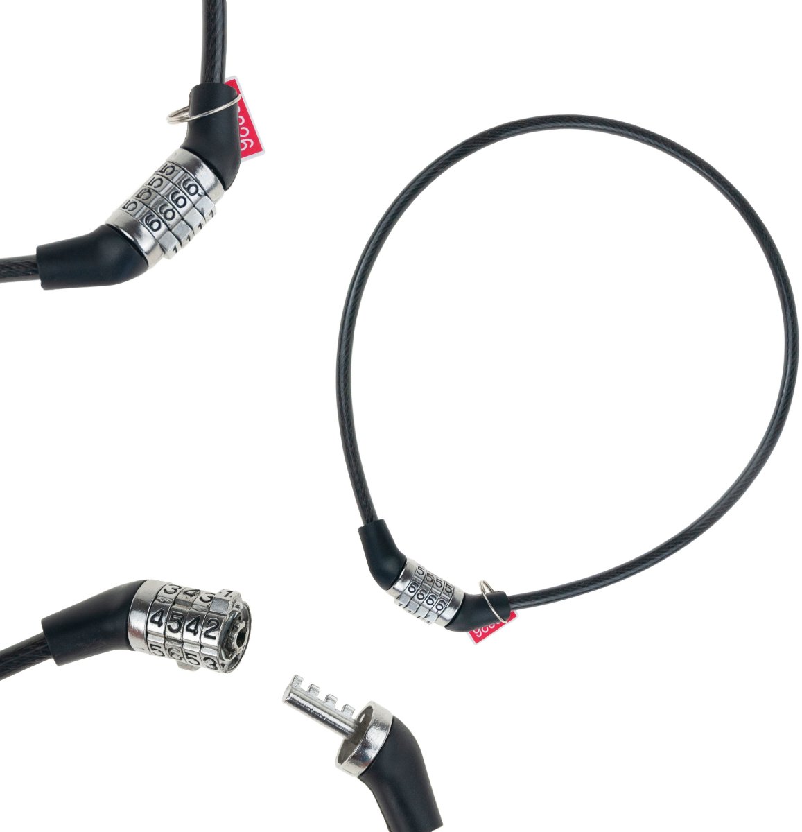 RB57 ZABEZPIECZENIE ROWEROWE ZAPIĘCIE LINKA SZYFR