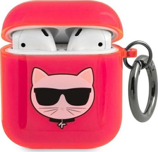 Karl Lagerfeld Etui ochronne KLA2UCHFP Choupette do AirPods 1/2 różowe