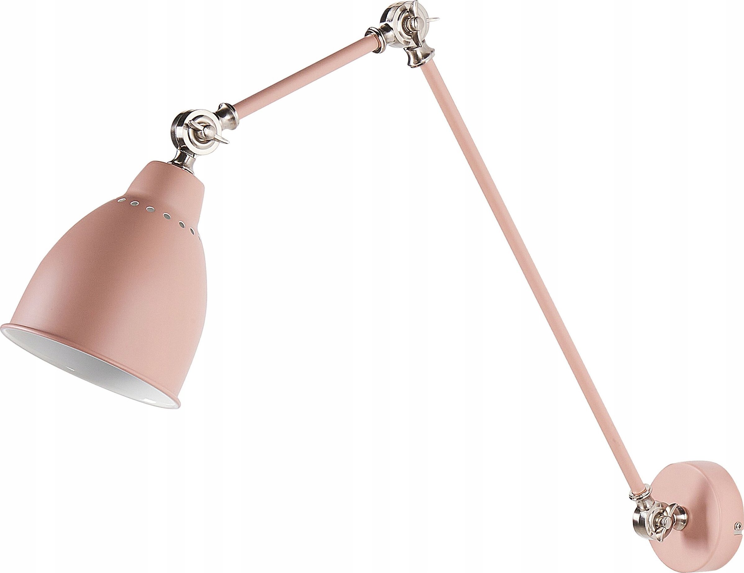 Kinkiet Beliani Lampa ścienna pastelowy róż MISSISSIPPI