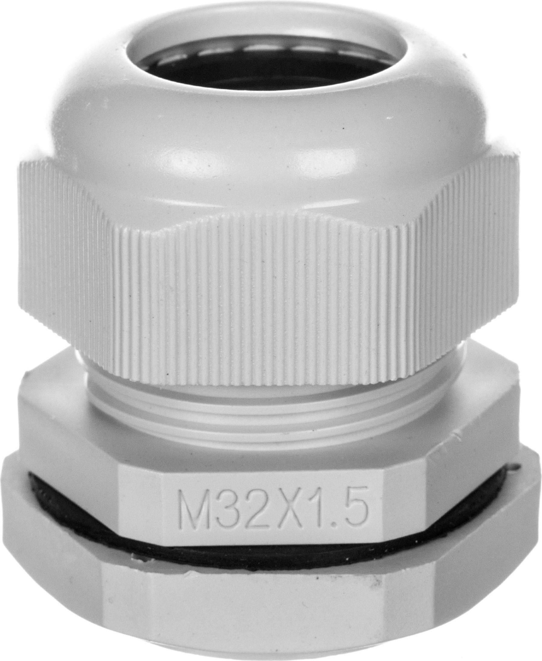 EM Group Dławnica kablowa M32x1,5 IP68 poliamidowa jasnoszara (EM4732M)