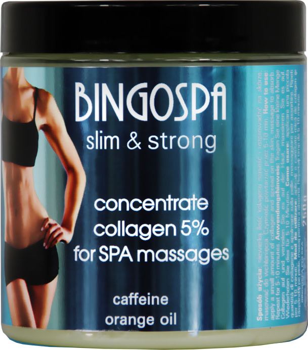 BingoSpa Koncentrat kolagen w żelu do masażu SPA z kofeiną i olejkiem pomarańczowym slim strong (381)