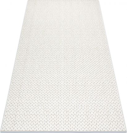 Dywany Łuszczów Dywan SPRING 20467558 Jodełka, chevron sznurkowy, pętelkowy - beż, 120x170 cm