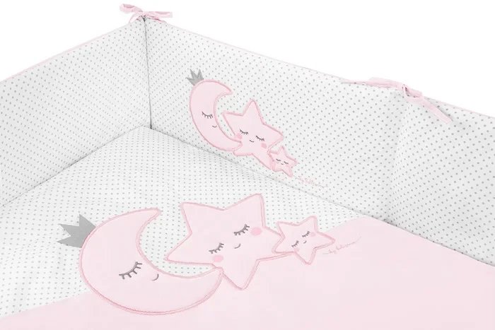 Pościel 100x135 Magiczne Gwiazdki róż 3 cz.