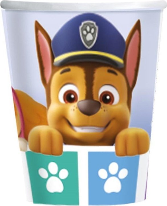 Kubki papierowe Psi Patrol 250ml 8szt