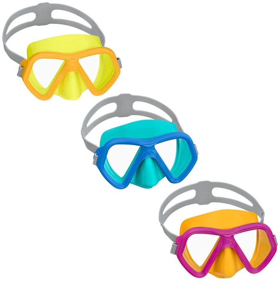 Bestway Maska do nurkowania dla juniorów, Anatomiczny pasek, Kolor mieszany +7 lat, Plaża i basen 22040