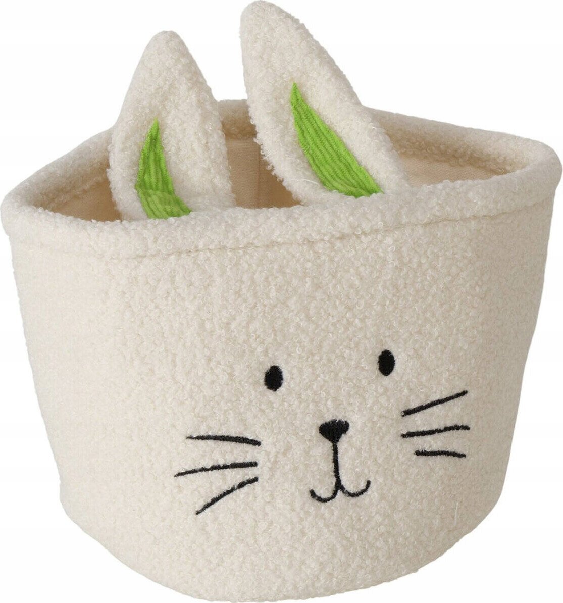 Tekstylny koszyk na drobiazgi NIKKEL z motywem królika