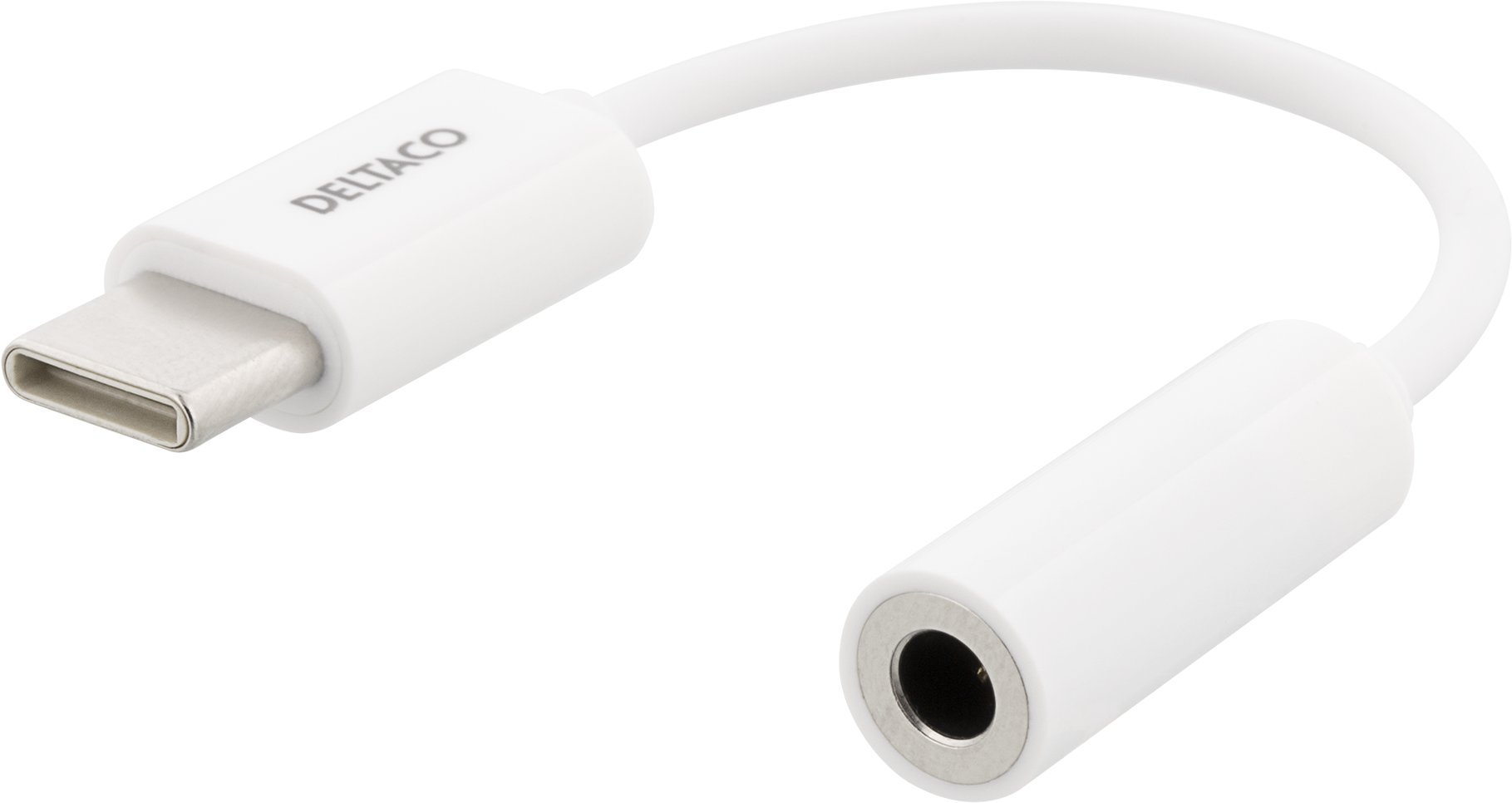 Adapteris Deltaco USBC-1144, USB C - 3.5 mm
