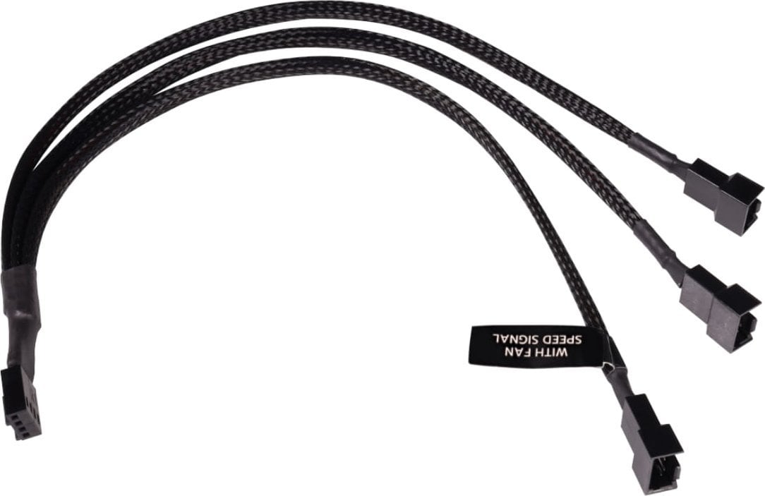 Alphacool Alphacool Y-Splitter 4-Pin auf 3x 4-Pin PWM 30cm - schwarz