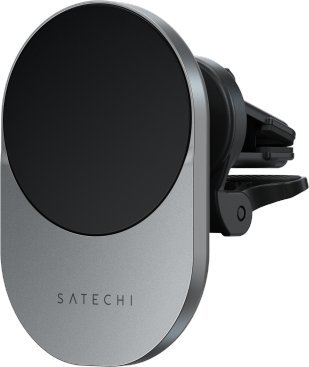 Ładowarka Satechi Satechi Qi2 Wireless Car Charger- bezprzewodowa ładowarka samochodowa Qi2 15W kompatybilna z MagSafe (space gray)