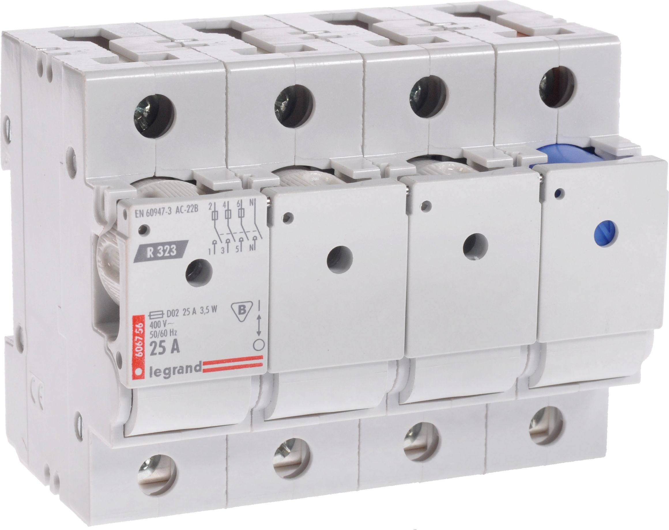 Legrand Rozłącznik bezpiecznikowy 3P+N 25A D02 R323 (606756)