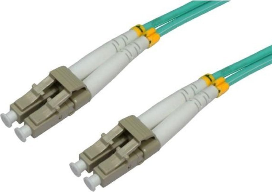 EFB EFB LWL Kabel Duplex Jumper LC-LC 50/125 OM3 15 Meter LSZH Halogenfrei aqua 2.0mm geprueft mit Messprotokoll