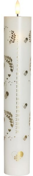 Sille Calendar candle, White