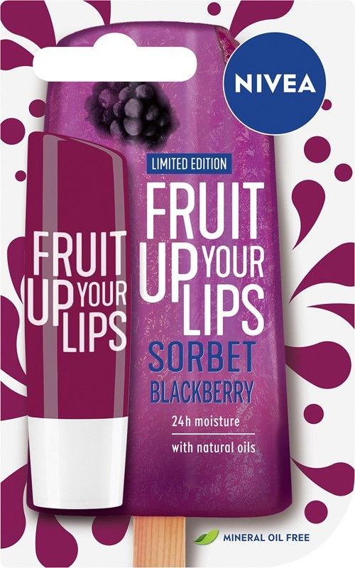 Nivea LIP CARE 4.8G POMADKA-BLACKBERRY SHINE /85286