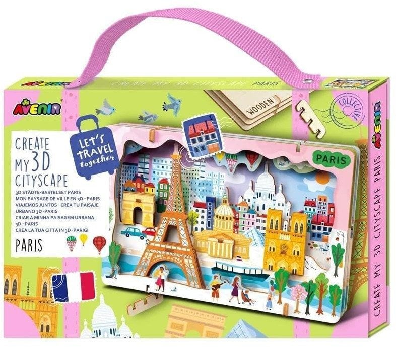 Puzzle Stwórz pejzaż miejski 3D - Paryż