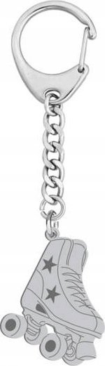 Radziszewska Jewellery Brelok do Kluczy Wrotki Srebro 925 Prezent Gadżet GRAWER DEDYKACJA GRATIS