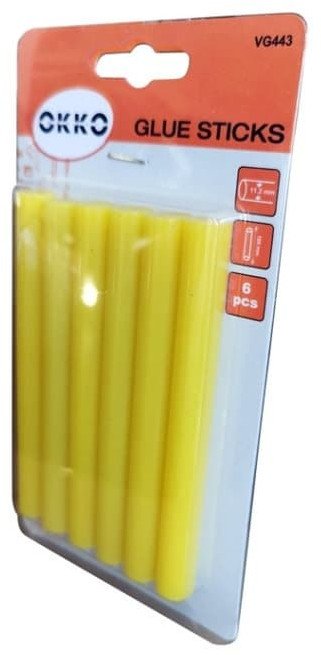 GLUE STICKS 6PCS SET.11.2X100MM.YELLOW