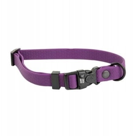 Obroża dla psa z wytrzymałej gumy, fioletowa, 16mm/30-47 cm