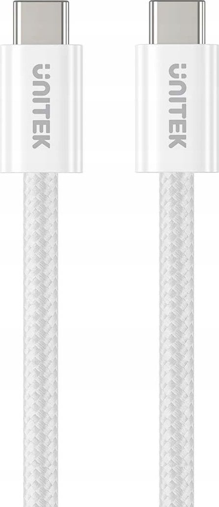 Kabel USB Unitek USB-C - USB-C 1 m Biały (C14141AWH01-1M)
