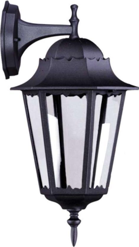 Kinkiet Kaja Elewacyjna LAMPA zewnętrzna K-5006A down Kaja ścienna OPRAWA klasyczna do ogrodu kinkiet metalowy IP44 czarny