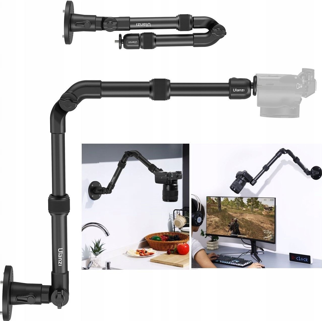 Ulanzi Mocowanie Ramię Uchwyt Ścienny na Ścianę do Kamera Aparat Projektor / Ulanzi / ZJ04