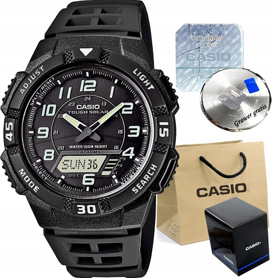 Zegarek Casio Zegarek męski BOLTE-1BV TOUGH SOLAR