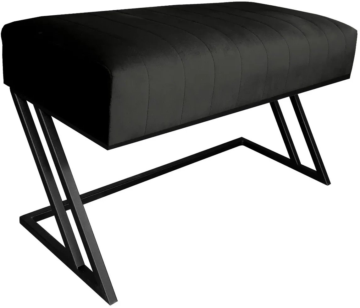 Ławka ROZALIA MG VELVET czarna ATOS