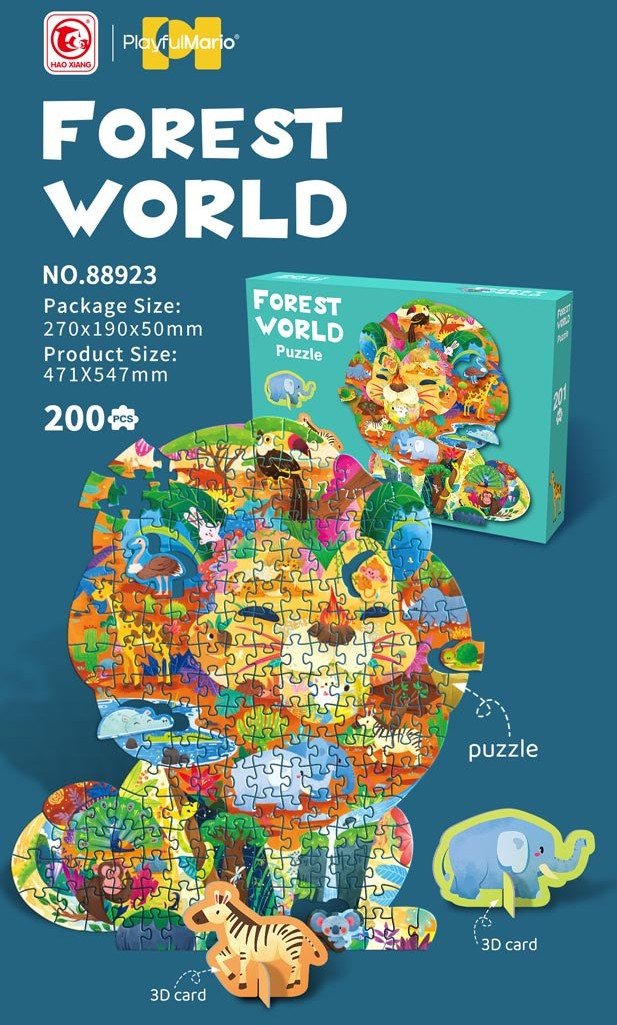 Zestaw Puzzli 200el. Safari EDUKAMP