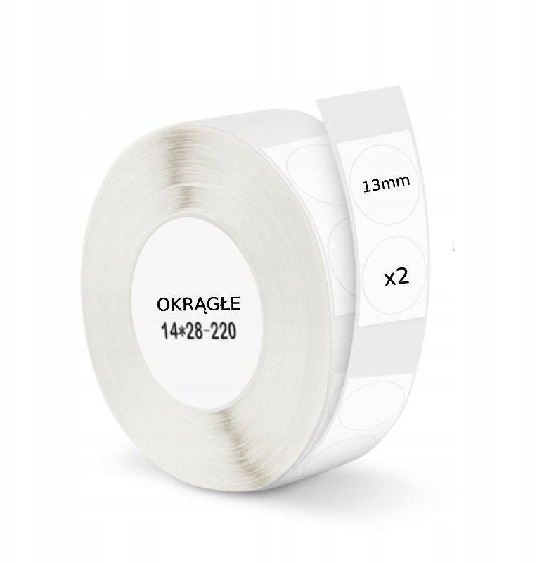 .NIIMBOT Etykiety Naklejki 13mm 440szt OKRĄGŁE